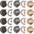 DROLE 60Pcs Moon Rotation Pendant Trays Kit-20Pcs 25mm Double Side Cabochon Setting and 40Pcs 25mm Rond Glass Cabochons for Jewelry Making DIY Cra...
