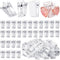 Self Adhesive Clips, 100PCS Plastic Tapestry Wall Hanging Clips for Office Home Decorations...