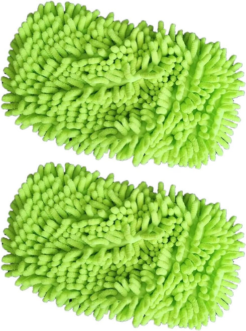 2 Packs Heavy Duty Dry Mop Head Replacement Pads for Swiffer Sweeper Mops Reusable Wet Pads Refills for Cleaning and Scrubbing...