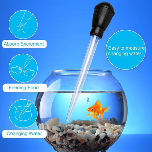 WEAVERBIRD Manual Fish Tank Water Changer Aquarium Dropper, 30ml Aquarium Clean Pipette Dropper, Fish Tank Cleaning Waste Remover, Aquarium Gravel...