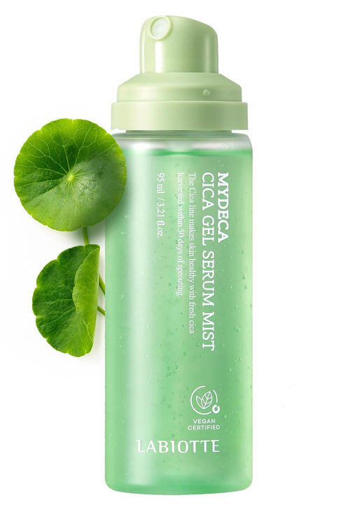 LABIOTTE Mydeca Cica Gel Serum Mist | Face Serum Spray Gel Moisturizer w/Centella Asiatica | Korean Skincare Hydrating Face Mist | Centella Moistu...