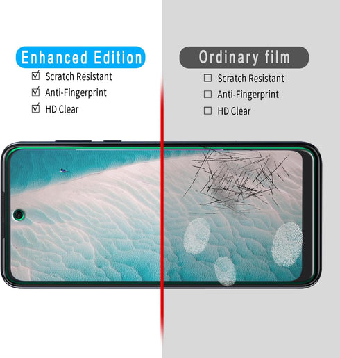 Slanku (3 Pack) Screen Protector for Motorola Moto G Play 2023 Tempered Glass, Premium HD Clarity, 9H Hardness, Bubble Free, Anti Scratch Case Fri...