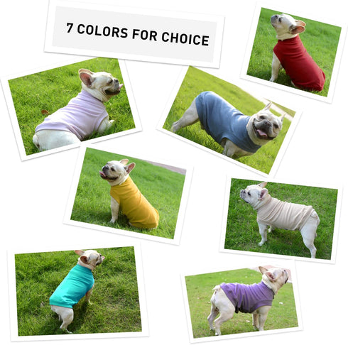 Soft Fleece Dog Sweatshirt - Warm Dog Sweaters for Small Medium Dogs Cats Cold Weather - Cat Sweater Pullover Stretchy Hoodie Easy On - Comfortabl...