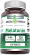 Amazing Formulas Melatonin Supplement | 10 Mg | 120 Tablets | Non-GMO | Gluten-Free | Made in USA...