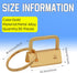 Key fob Hardware,30 PCS 1 Inch Key fob Keychain with Keychain Rings for Bag Webbing Wristlets Lanyards and Key Chain Making Hardware Supplies(Gold...