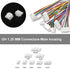 JST GH 1.25mm Connector Kit, 2/3/4/5/6/7/8/10 Pin 80 PCS Male Housing Plug Connectors with 500 PCS Plug Terminal...