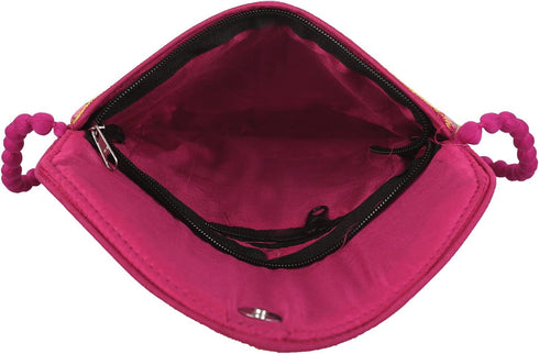 Craft Trade Clutch Bags for Women - Rajasthani Hand Embroidered Mini Crossbody Bag Women's Cluches for Wedding Party Gifts...