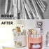 Pen Holder for Desk, 4 Slots 360 Rotating Pen Pencil Holder Desk Organizer with Drawer, Desktop Storage Cute Spinning Pencil Cup Pen Caddy for Off...