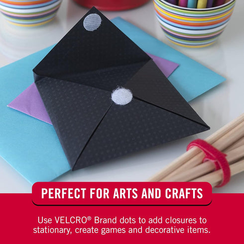VELCRO Brand Dots with Adhesive | Sticky Back Round Hook and Loop Circles | 5/8in, 80 Pack | Arts and Crafts, School Projects, 95215W, White...