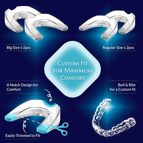 Mouth Guard for Grinding Teeth at Night, Sleep Mouth Guard, Mouthguards for Grinding of Teeth, Night Guards for Teeth Grinding, Mouth Guard for Cl...