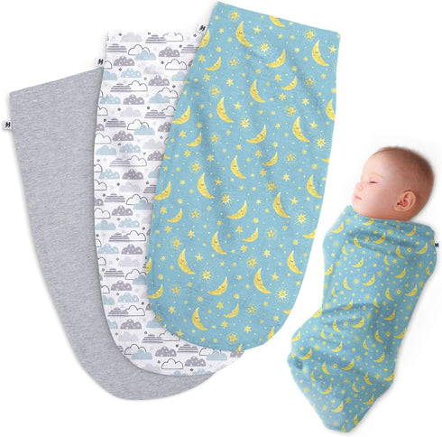 Henry Hunter Baby Swaddle Sack | The Simple Swaddle | Soft Stretchy Cotton Swaddles for Newborns | Baby Swaddles 0-3 Months, Swaddle Blankets for ...