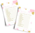 Paper Clever Party Pink and Gold Baby Shower Games for Girls - Word Scramble Cards - Fun Baby Shower Activities - Princess Theme with Twinkle Litt...