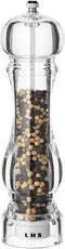 LHS Pepper Mill Grinder Salt Grinder Peppercorn Grinders with Adjustable Coarseness-Clear...