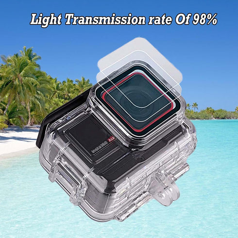 Waterproof Housing Dive Case Compatible for Insta 360 Ace Pro, 60M/196FT Underwater Protective Shell Case Housing with Anti-Fog Pads and Adpter Mo...