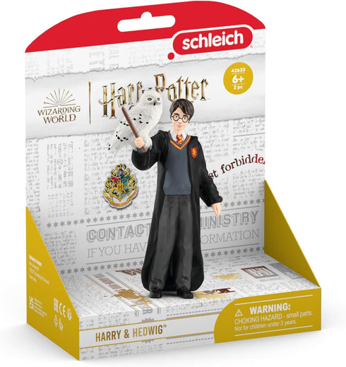 Schleich Wizarding World of Harry Potter 2-Piece Set with Harry Potter & Hedwig Collectible Figurines for Kids Ages 6+...
