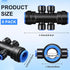 8 Pcs Irrigation Fittings 1/4 Inch Irrigation Parts 6 Way Drip Irrigation Tube Fittings for Irrigation Pipe...
