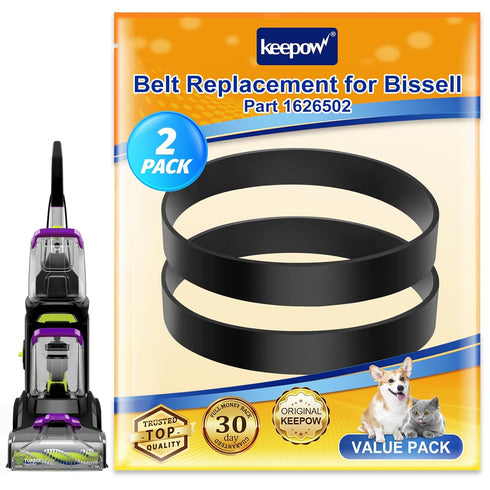 KEEPOW Replacement Belts for Bissell Vacuum 3071 PowerForce PowerBrush Pet XL Carpet Cleaner and Bissell 3067 TurboClean DualPro Pet Carpet Cleane...