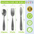12 Piece Stainless Steel Kids Silverware Set - Child and Toddler Safe Flatware - Kids Utensil Set - Metal Kids Cutlery Set Includes 4 Small Kids S...