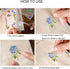 2 Sheets Vintage Rub on Transfer Flower Leaves Stickers 2 Sheet Linen, Clear Rub on Transfer Floral Stickers Decals for Wood Crafts Wine Glass Fab...