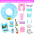 Miunana 36 PCS Boy Doll Travel Outfits for 4-6 Inch Doll Include 20 PCS Top and Pants for 5.3 Inch Boy Doll Clothes and Accessories with 14 PCS Do...