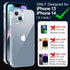 jaroco iPhone 13 Case 6.1-Inch, Non-Yellowing Shockproof Phone Bumper Cover, Anti-Scratch Clear...
