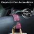 2PCS Bling Car Seat Headrest Hook, Crystal Rhinestone Backseat Hanger Storage Organizer, Auto Seat Holder Hooks for Hanger, Universal Interior Acc...