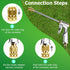 Garden Hose Nozzle Sprayer Heavy Duty Metal Brass Nozzle High Pressure Water Hose Nozzle Adjustable Spray Gun for Watering Plants,Lawn and Patio C...