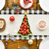 Artoid Mode Waterclor Buffalo Plaid Christmas Trees Merry Xmas Table Runner, Seasonal Winter Holiday Kitchen Dining Table Decoration for Indoor Ou...