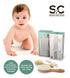 Baby Hair Brush and Baby Comb Set for Newborn, Boy and Girl - Wooden Baby Brush w/Soft Goat Bristles for Cradle Cap - Infant, Toddler Hair Brush, ...