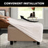 PrinceDeco Real Velvet Plush Ottoman Cover Soft Rectangle Folding Storage Covers Furniture Protector Removable Footstool Protect Footrest Covers E...