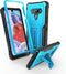 ExoGuard for LG Stylo 6 Case, Rubber Shockproof Cover Case Compatible with LG Stylo 6 Phone, Built-in Kickstand (Blue)...