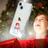 Lafunda Christmas Case for iPhone 15 Plus for Women Girls Kids Men Liquid Silicone Slim Soft TPU Bumper Cover Cute Clear Xmas Snowflake Series Pro...
