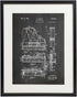 IDIOPIX Piano Patent Wall Decor Chalkboard Art Print Set of 6 Prints UNFRAMED...