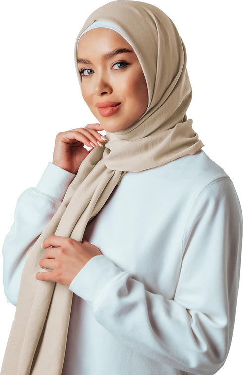 Head Scarfs for Women Cotton Muslim Hijab Long Wrap...