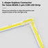 PAUTIX 5mm Connectors for 2-pin COB LED Strip Light,2pcs Gapless Connectors,2pcs L-Shaped Connectors,2pcs Dual End Strip Connectors,2pcs Strip to ...