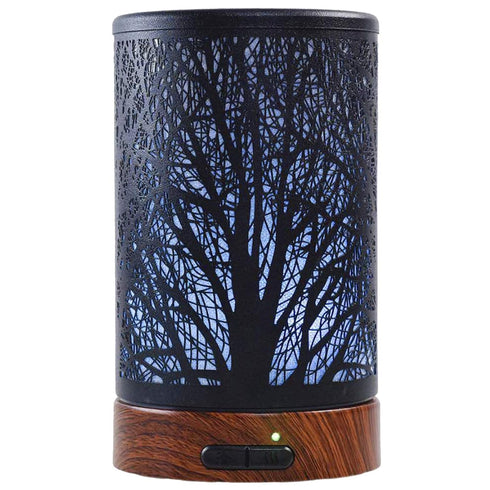 EQUSUPRO Essential Oil Diffuser 150ml Metal Aromatherapy Oil Diffuser Ultrasonic Cool Mist Diffuser with Auto Shut-Off Protection,7 Colors Changed...