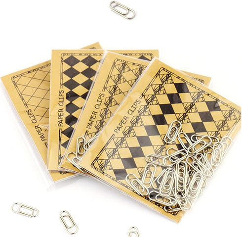 50 Count Metal Mini Paper Clips 3/5 Inch Nickelage Finishes Steel Paper Clip...