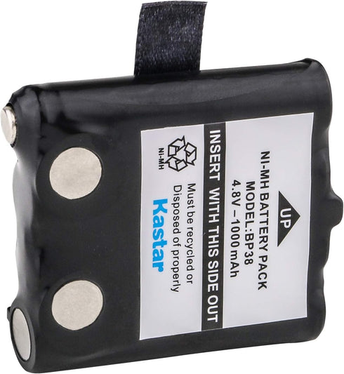 Uniden BP38 Replacement NiMH Battery Pack (Set of 3); for Uniden GMR Radios and Some VHF Radios; Fits VHF Models MHS050-2, Atlatnis 150; Can be Us...