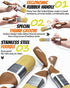 3 Pack Professional Paint Brushes Set, 1", 1.5", 2" House Paint Brush, Premium Synthetic Bristles, Ergonomic Rubber Handle, Small Paint Brushes fo...