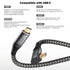 Right Angle 100W PD USB C 3.2 Cable 20Gbps Data Transfer, 4k Video Output Cable Compatible with Samsung Galaxy S21/S20/S10/S9, MacBook Pro, Switch...