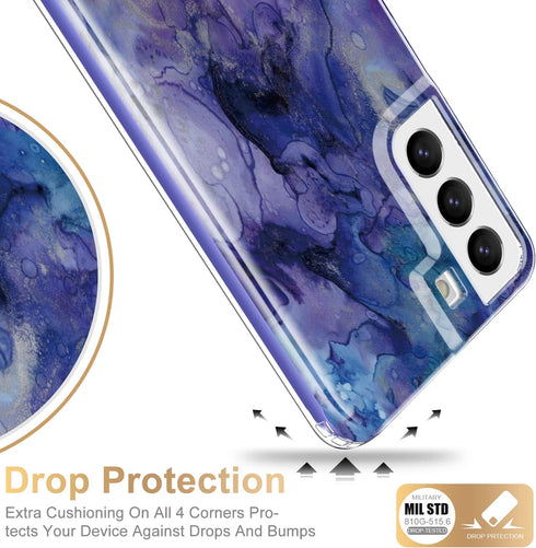 Esdot Compatible with Samsung Galaxy S22 Plus Case,Passing 21ft Drop Test,with Fashionable Designs for Women Girls,Protective Phone Case for Galax...