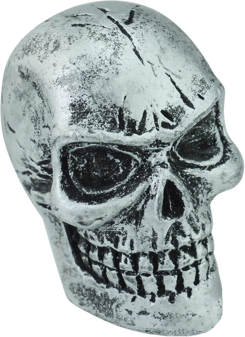 Abfer Skull Tire Wheel Air Cap Valve Stem Covers Car Decorative Accessories Fit Most Vehicle Truck Motorcycles Bikes (Silver)...