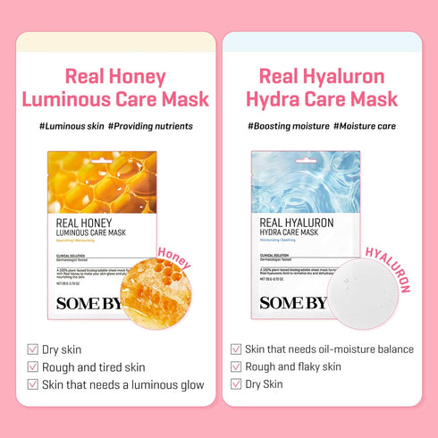 SOME BY MI Real Vitamin Brightening Care Mask - Pack of 10 - Made from Vitamin for Dull-Looking Skin - Daily Vegan Korean Sheet Mask for Skin Brig...