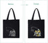 Harimau Beginner Canvas Tote Bag Embroidery Kit,Black Kitten Pattern,Cross Stitch Kits, Including Stamped Embroidery Bag with 1 Embroidery Hoops,N...