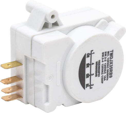 Ultra Durable WR9X483 Refrigerator Defrost Timer Direct Replacement for OEM Part by Blue Stars – Exact Fit for GE & Kenmore Refrigerators – Replaces TMDJX35RB9 WR09X10130 WR9M418 WR9X10075 PS310852