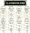 116pcs Eucalyptus Classroom Jobs Bulletin Board Set Classroom Teacher's Helper Charts Eucalyptus Cutouts Name Plates Kits Decorations for Bulletin...