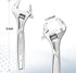WORKPRO Adjustable Wrench, 8-inch Heavy Duty Spanner with Inch/Metric Scale, Premium Cr-V Steel, Chrome Plated...