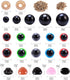 MENKEY Plastic Safety Eyes and Noses with Washers 570 Pcs, Craft Doll Teddy Bear Nose for Amigurumi, Crafts, Crochet Toy Stuffed Animals (Assorted...