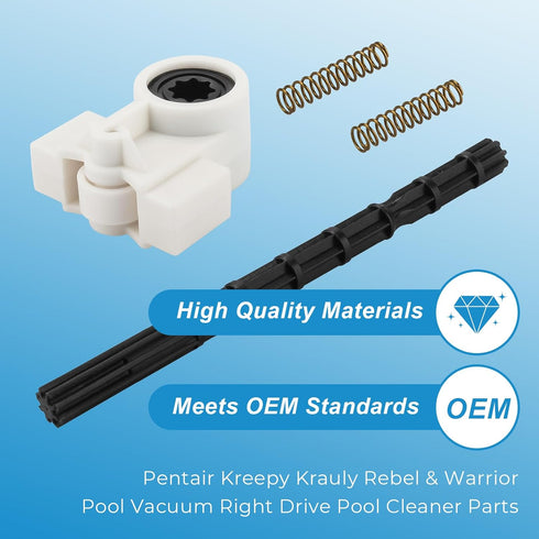 Pool Cleaner Replacement Parts for Pentair 360289 Left Drive Kit Bearings, Replacement for Pentair Kreepy Krauly Rebel Warrior Pool Automatic Suct...