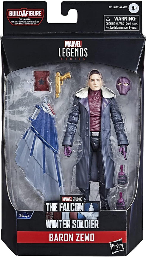Avengers Hasbro Marvel Legends Series 6-inch Action Figure Toy Baron Zemo, Premium Design and 5 Accessories, for Kids Age 4 and Up , Blue...